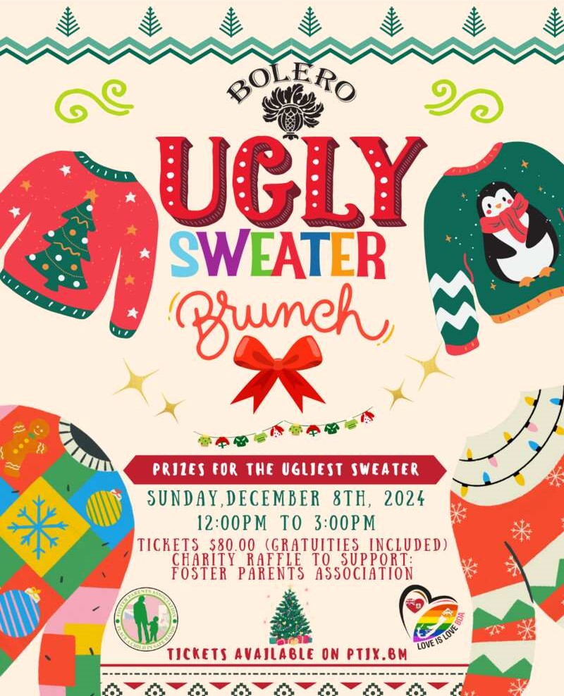 Love is Love Bermuda Ugly Sweater Brunch Bermuda Dec 2024 (1)