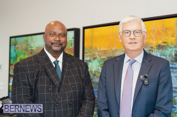 The Bermuda Bankers Association and the Bermuda Police Service press conference jan 17 2015 AW