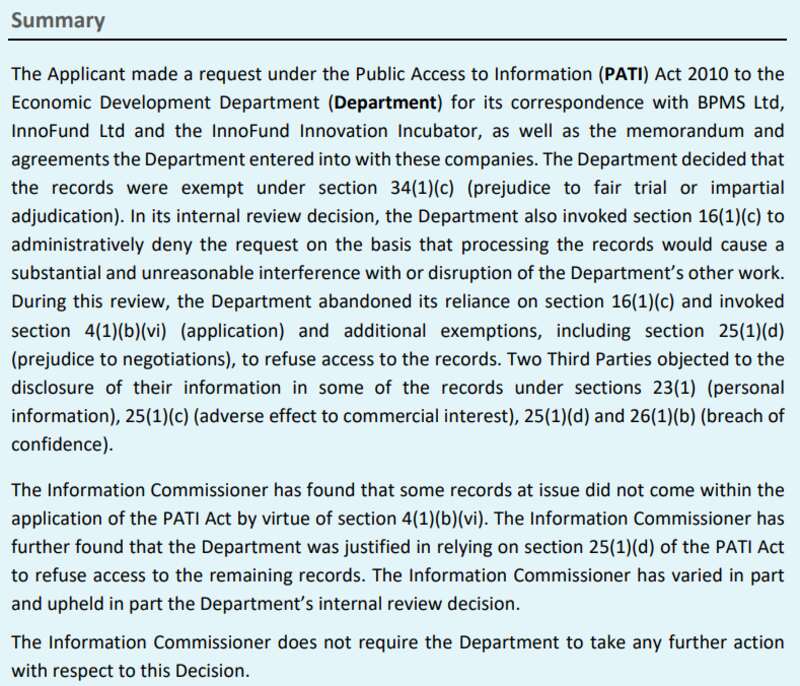 Decision 02 2025 Economic Development Department Summary Bermuda Feb 2025