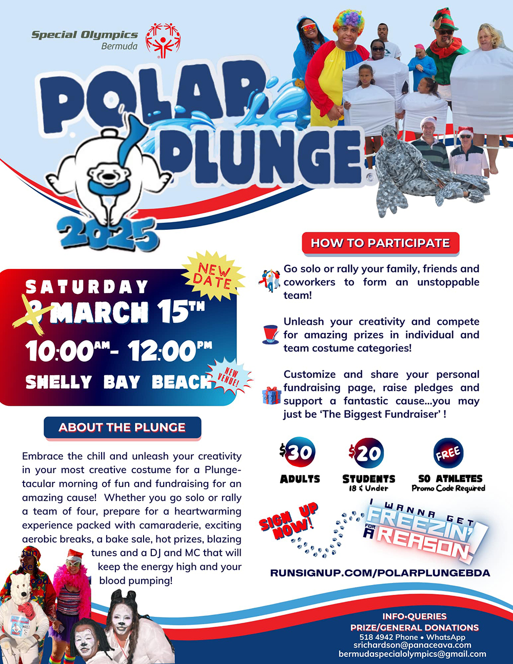 polar plunge Bermuda March 13 2025