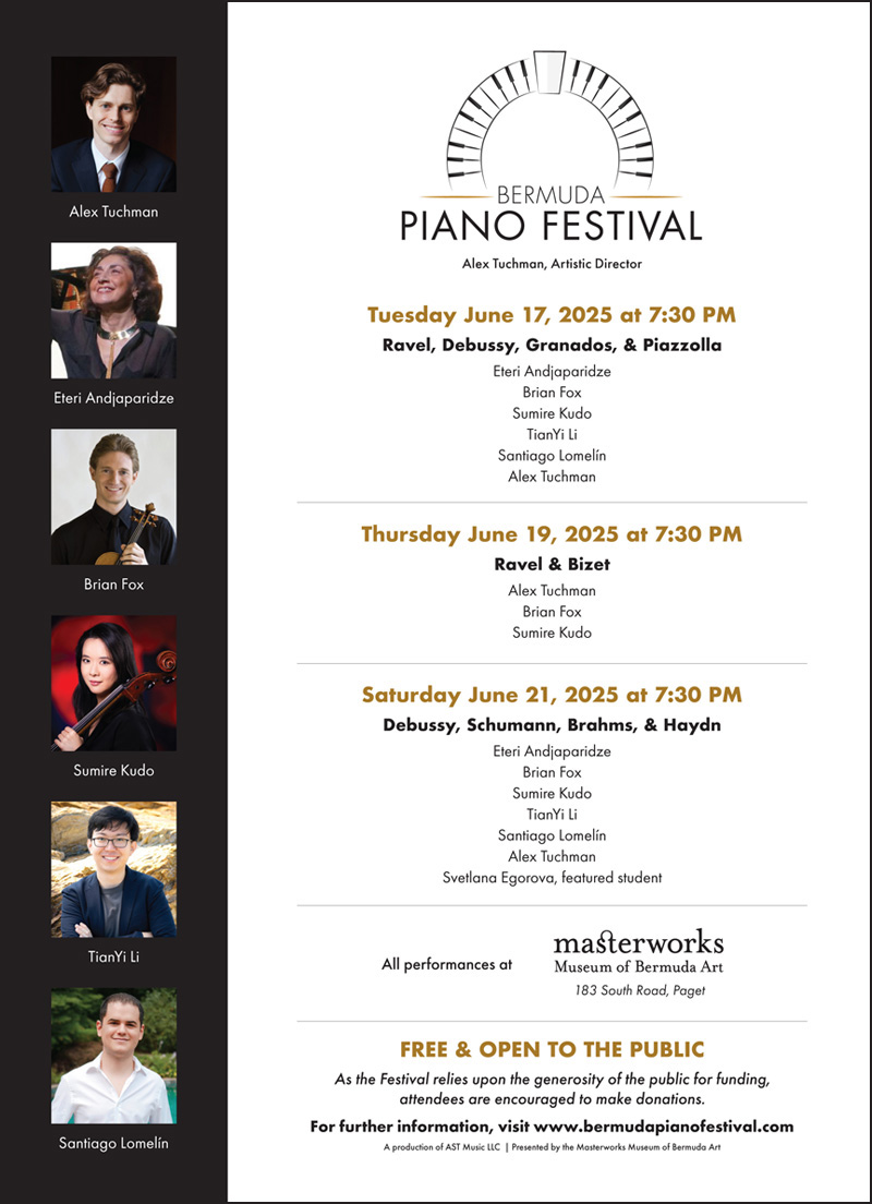 Bermuda Piano Festival June 2025