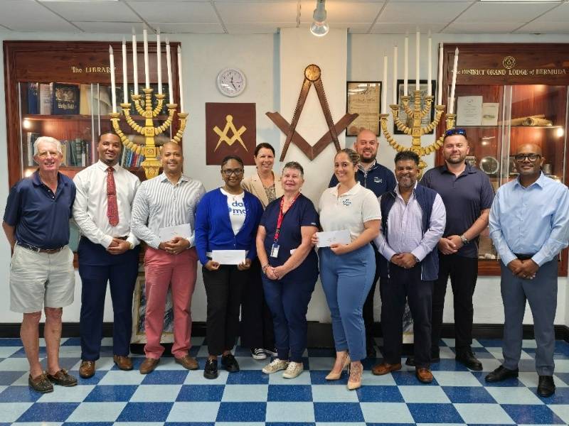 Freemasons Fund for Bermuda Donation Bermuda May 2025