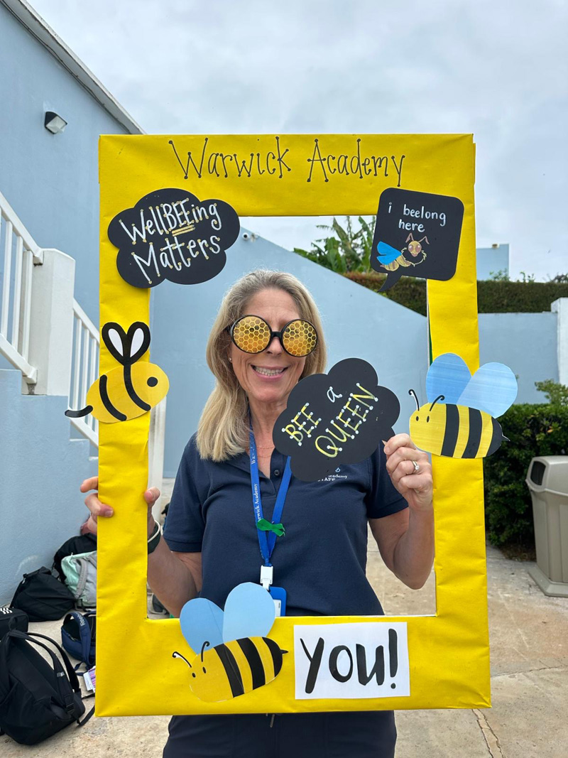 Warwick Academy WellBEEing Mental Health Drive By Wave By Bermuda May 2025 (1)