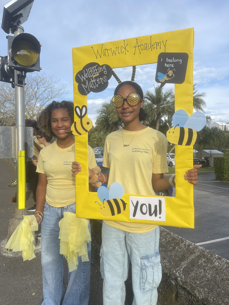 Warwick Academy WellBEEing Mental Health Drive By Wave By Bermuda May 2025 (32)