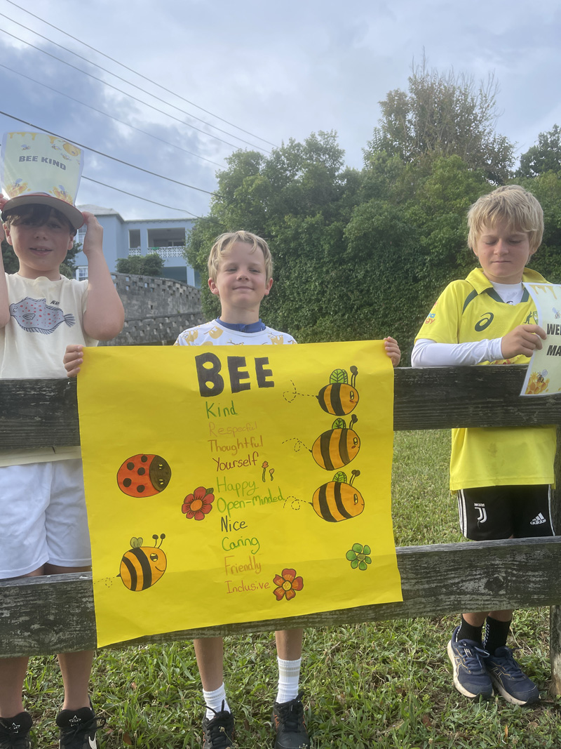 Warwick Academy WellBEEing Mental Health Drive By Wave By Bermuda May 2025 (43)