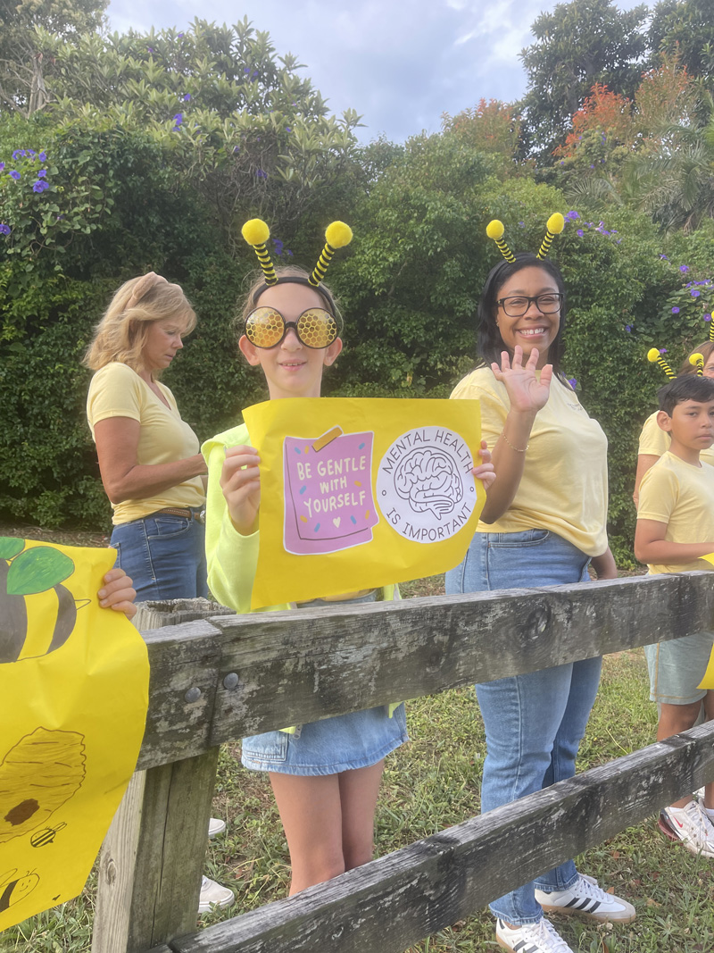 Warwick Academy WellBEEing Mental Health Drive By Wave By Bermuda May 2025 (45)