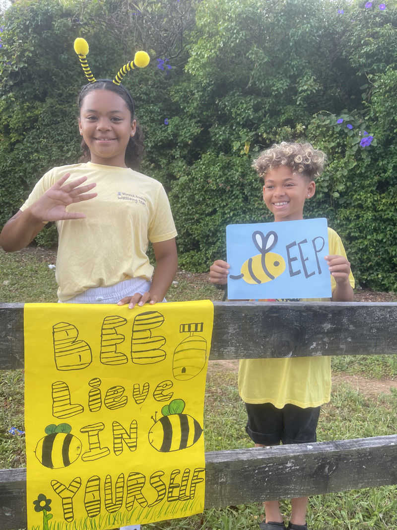 Warwick Academy WellBEEing Mental Health Drive By Wave By Bermuda May 2025 (46)