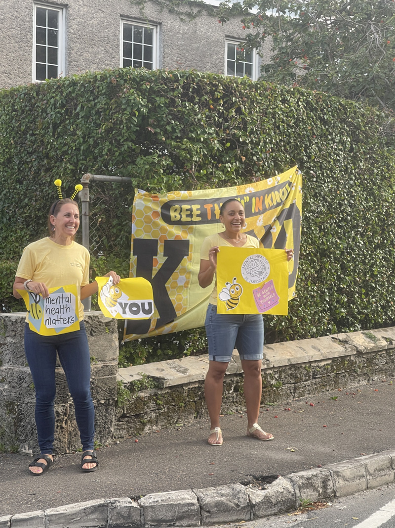 Warwick Academy WellBEEing Mental Health Drive By Wave By Bermuda May 2025 (48)