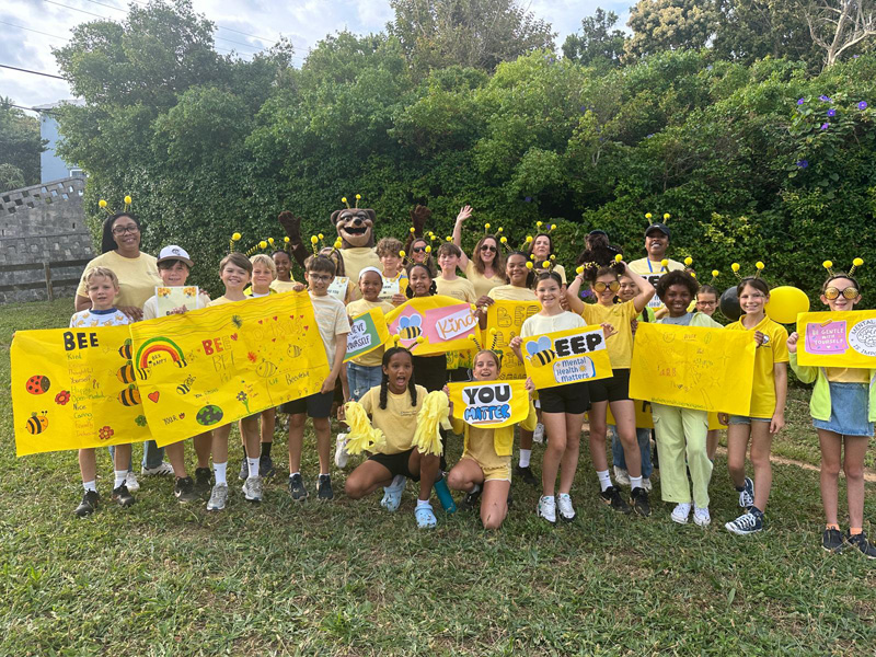 Warwick Academy WellBEEing Mental Health Drive By Wave By Bermuda May 2025 (57)