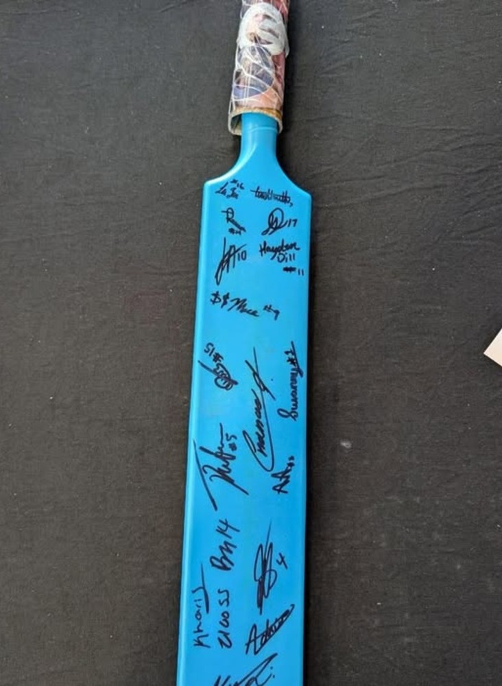 Island Games cricket bat 21 July 2025