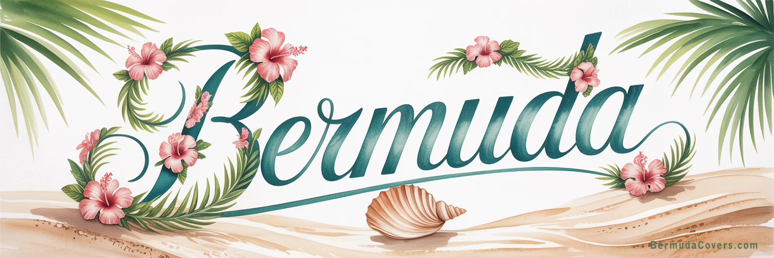 Bermuda Flowery Painting Covers Landscape 3452435342523