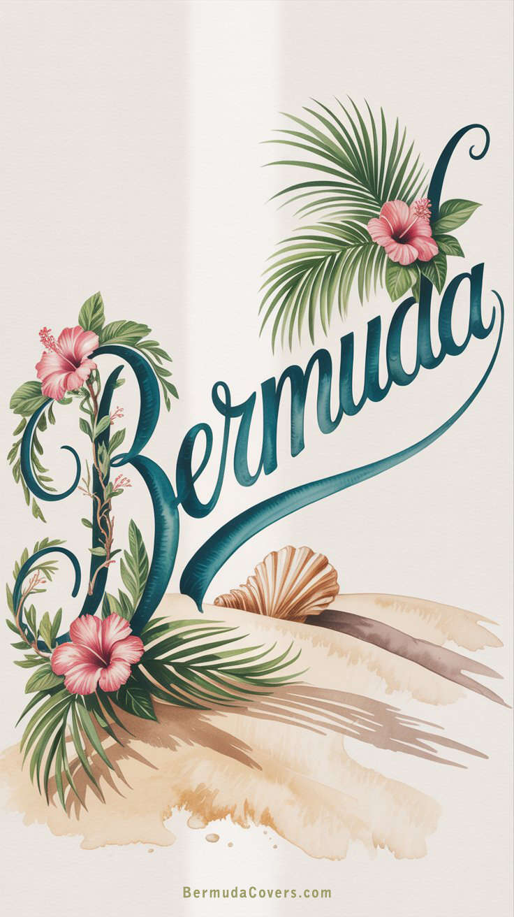 Bermuda Flowery Painting Covers Portrait 3452435342523