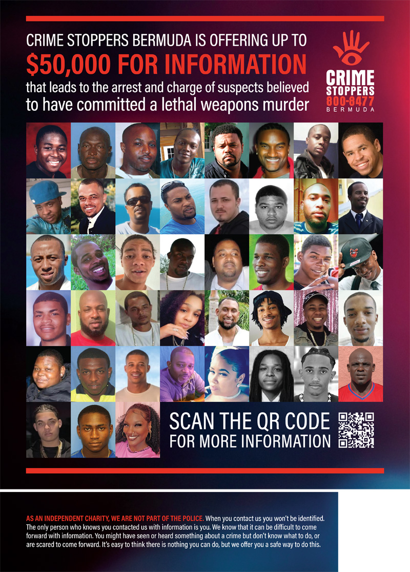 Crime Stoppers Bermuda Lethal Weapons Murder Campaign Sept 2025
