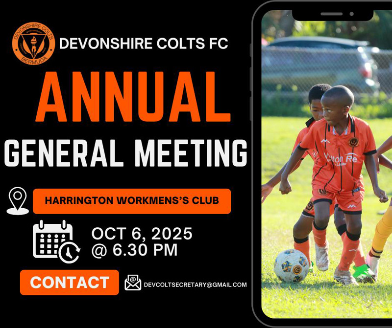 Devonshire Colts Football Club AGM Bermuda Sept 2025