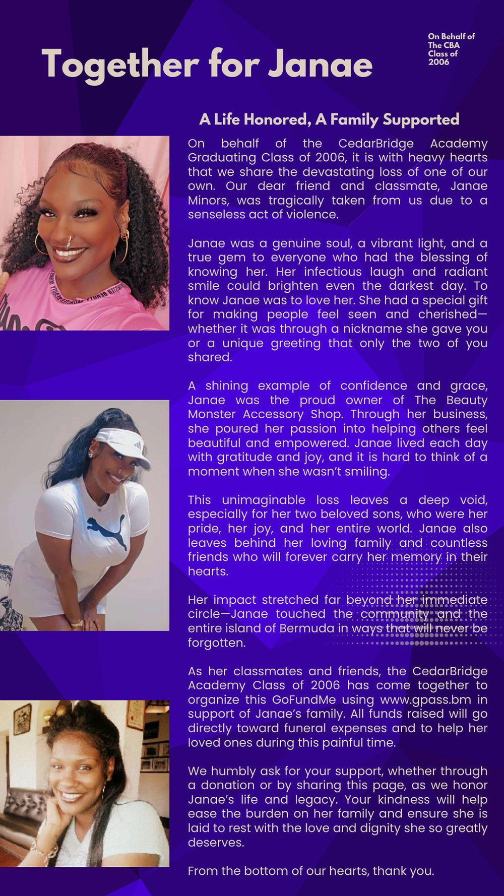 Janae Minors Bermuda Sept 30 2025