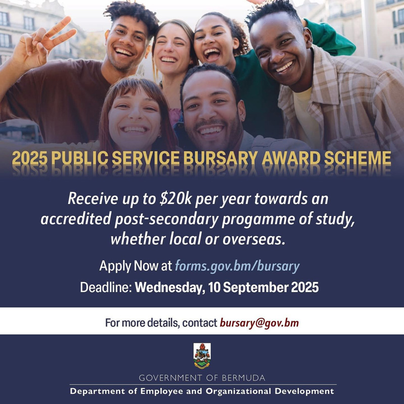 Public Service Bursary Awards Bermuda September 2025