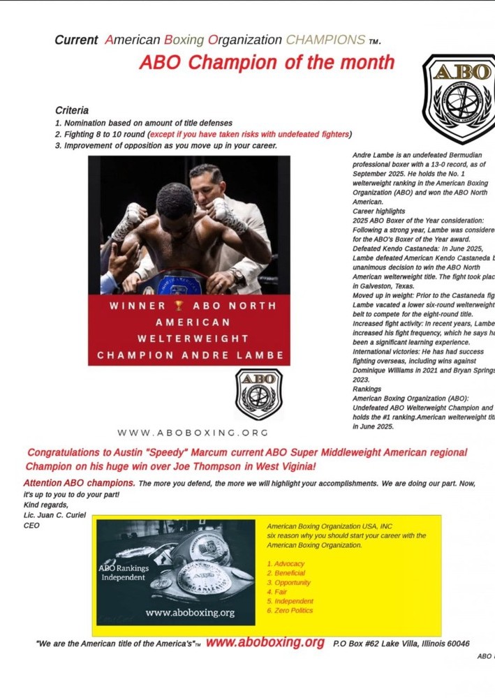 Andre Lambe 22 October 2025