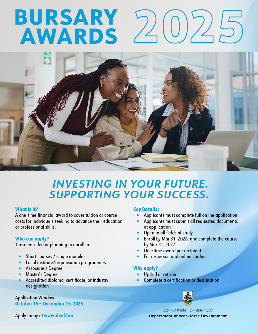 DWD 2025 Bursary Awards Bermuda Ot 15 2025