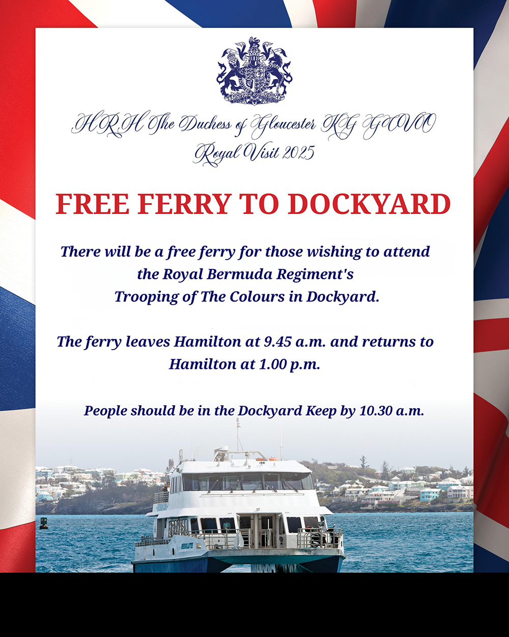 Free Ferry Bermuda Oct 17 2025