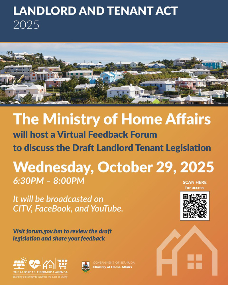 Landlord Tenant Town Virtual Consultation Forum Bermuda Oct 2025