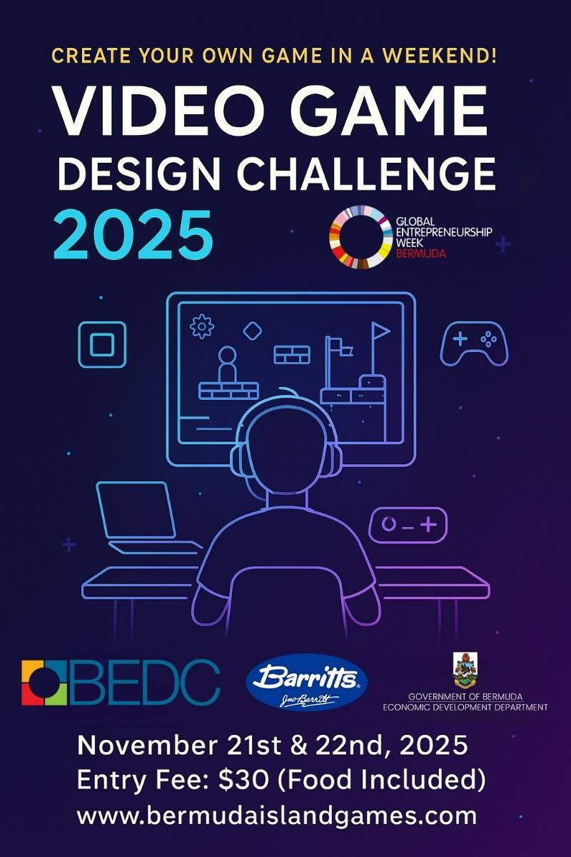 Bermuda Island Games Video Game Design Challenge Bermuda Nov 2025