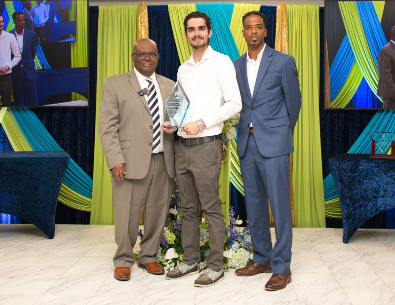 Dr David Sam, Nicholas Fetcher and Nasir Wade Bermuda Nov 2025