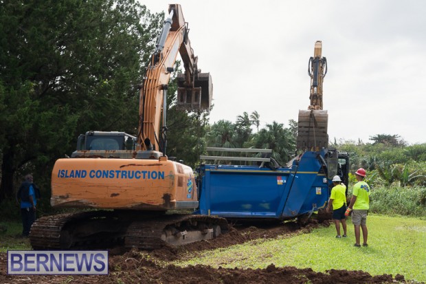 Trash Truck Recovery South Road Bermuda November 4 2025 AW-107