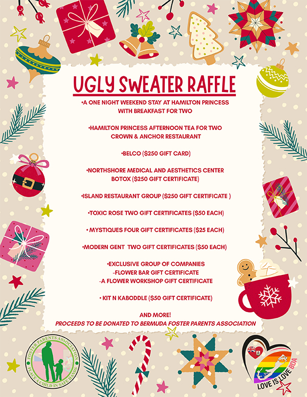 Ugly sweater raffle