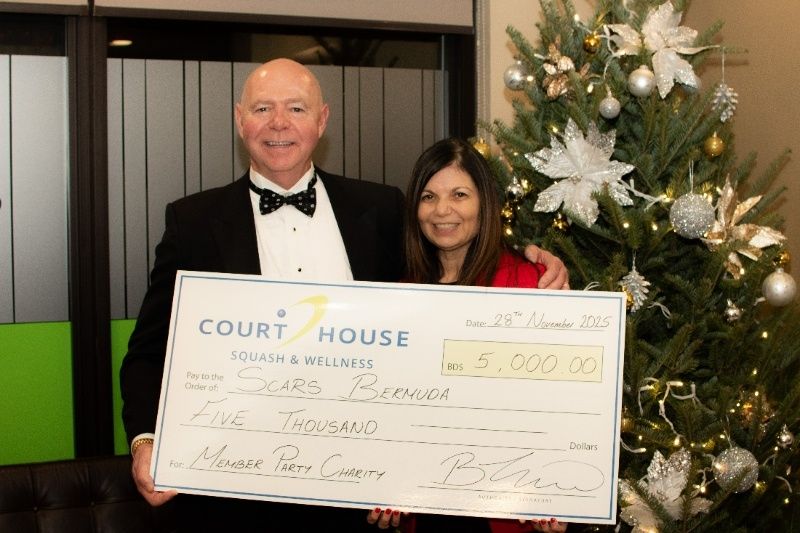 Court House Members Raise $5K For SCARS Bermuda Dec 2025