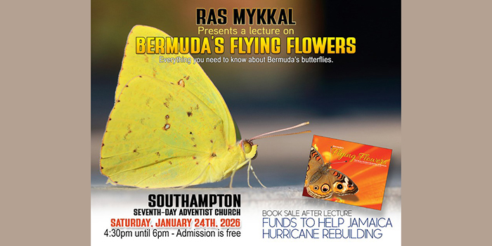 Ras Mykkal Butterfly Lecture To Raise Funds