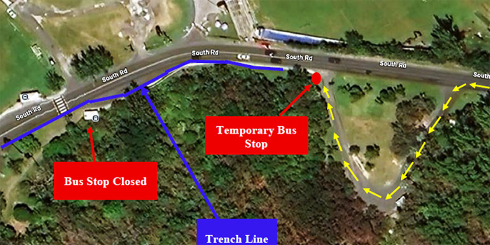 Horseshoe Bay Westbound Bus Stop Closed