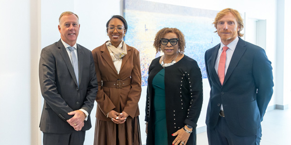 Minister Lightbourne Meets Bank Executives