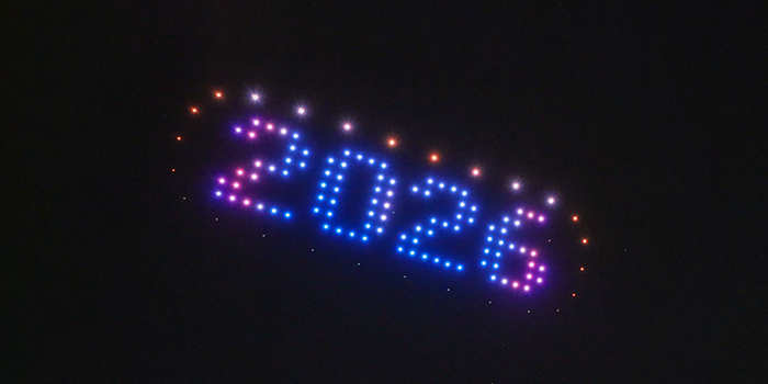 Photos & Video: Drone Show To Welcome 2026