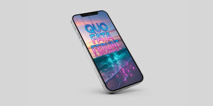 Wallpaper Wednesday: Neon Quo Fata Ferunt