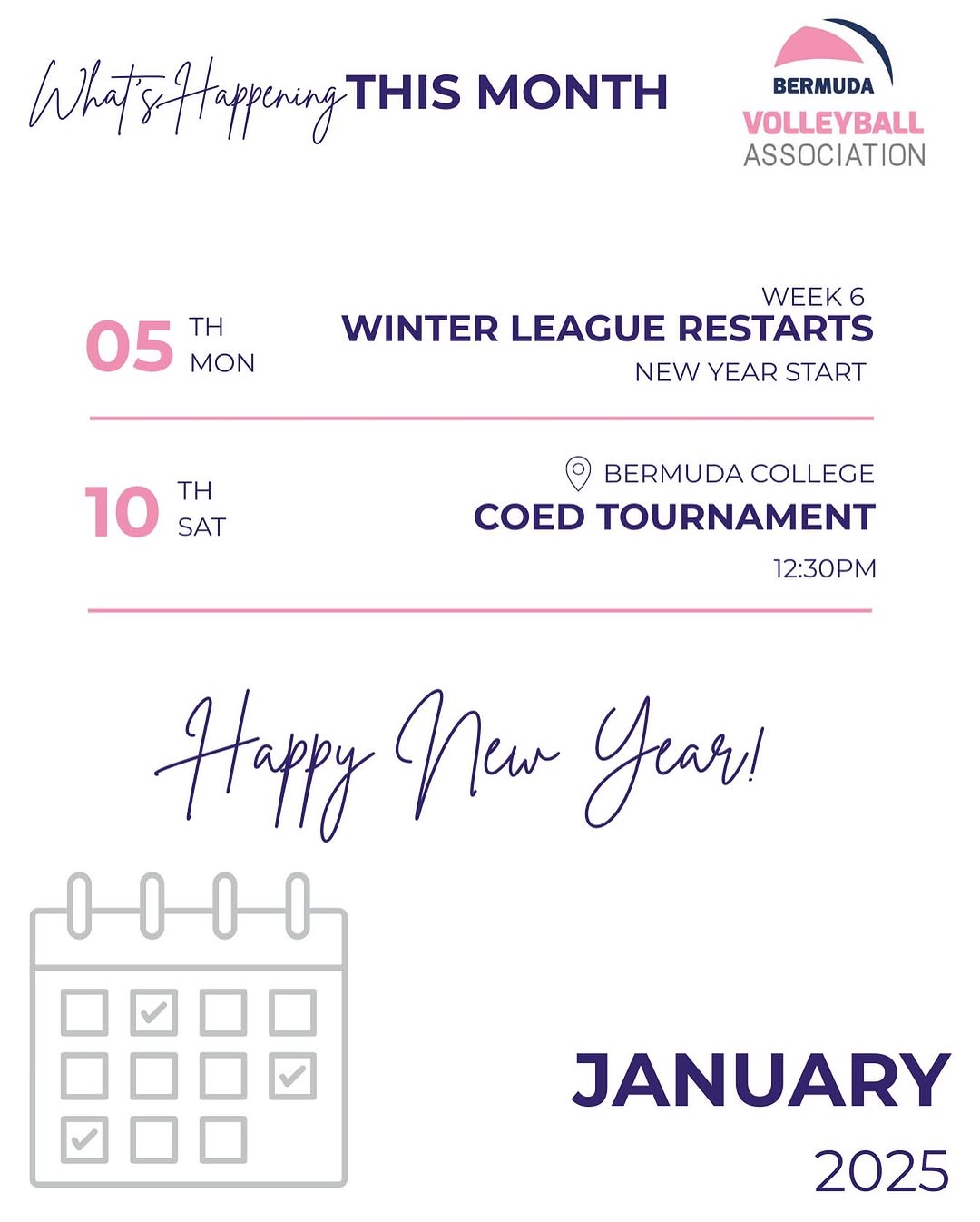 volleyball Bermuda Jan 5 2026