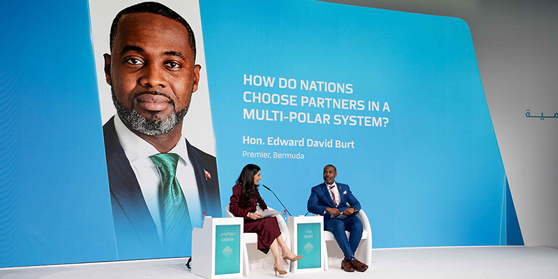 Premier Burt Takes Part In Roundtables In Dubai