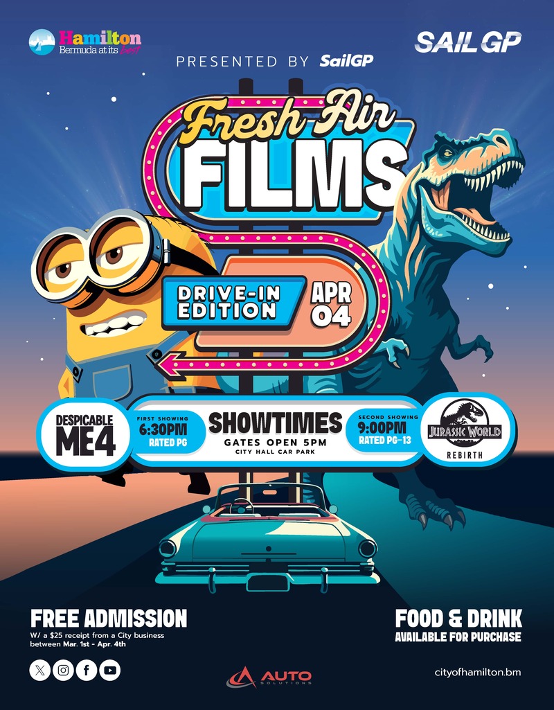 Fresh Air Films Drive-in Bermuda March 19 2026