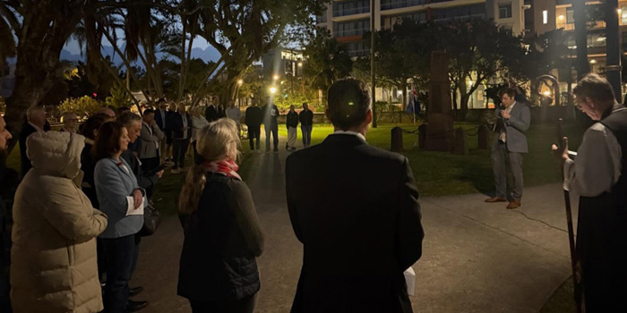ANZAC Day Dawn Service Held At Victoria Park