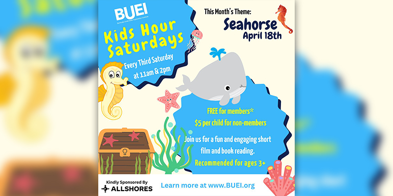BUEI To Feature Seahorses At Kids Hour Event