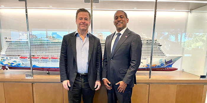 Minister Darrell Meets Norwegian Cruise CEO