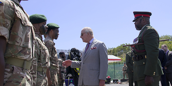 Video: King Opens Coast Guard Station