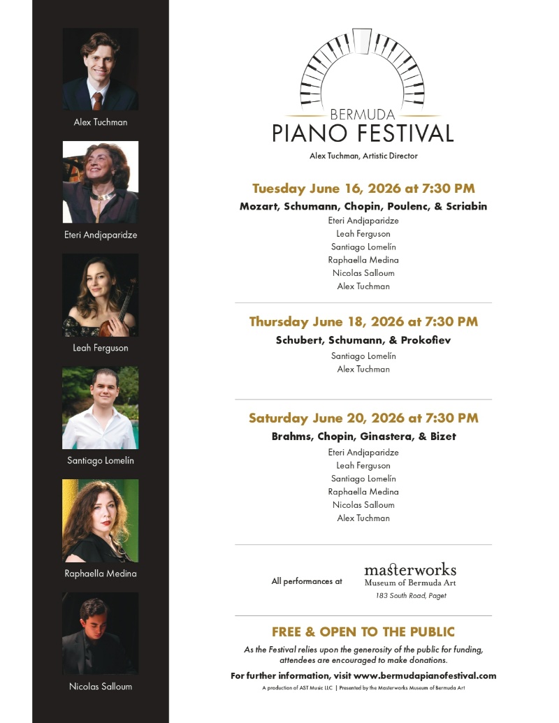 Ninth Annual Bermuda Piano Festival Bermuda May 2026