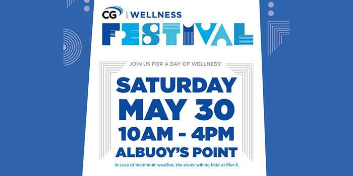 CG Wellness Festival On Saturday, May 30