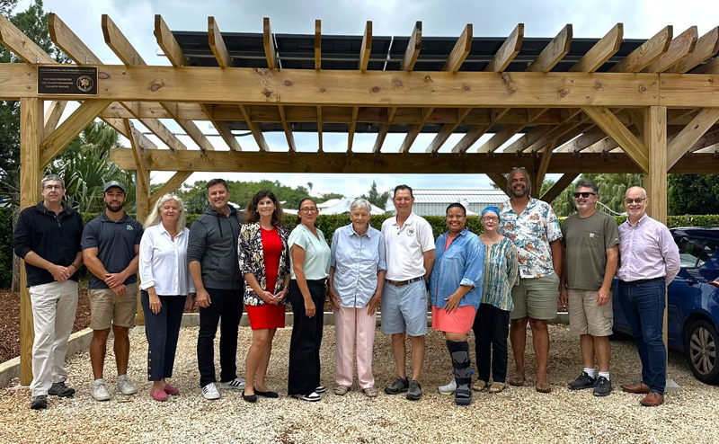 BNT Solar Pergola Opening Bermuda May 2026