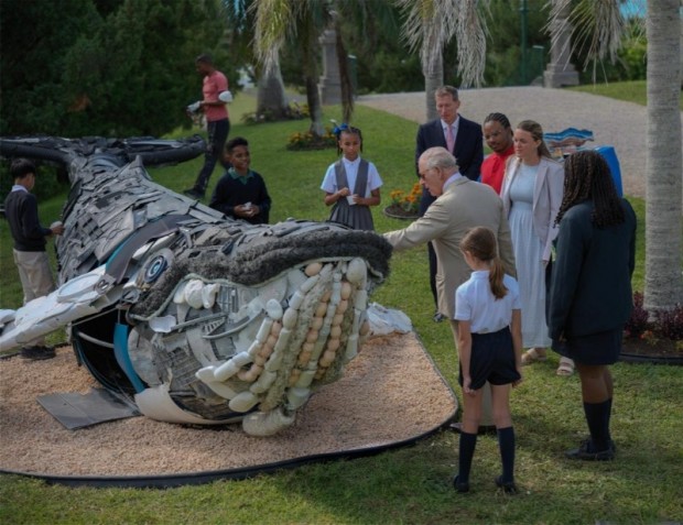 Govt Unveils Whale Sculpture For Ocean Day Bermuda June 2026 (1)