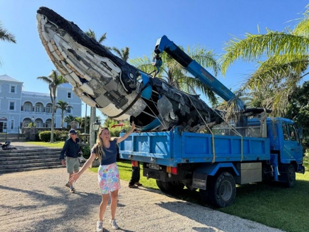 Govt Unveils Whale Sculpture For Ocean Day Bermuda June 2026 (2)