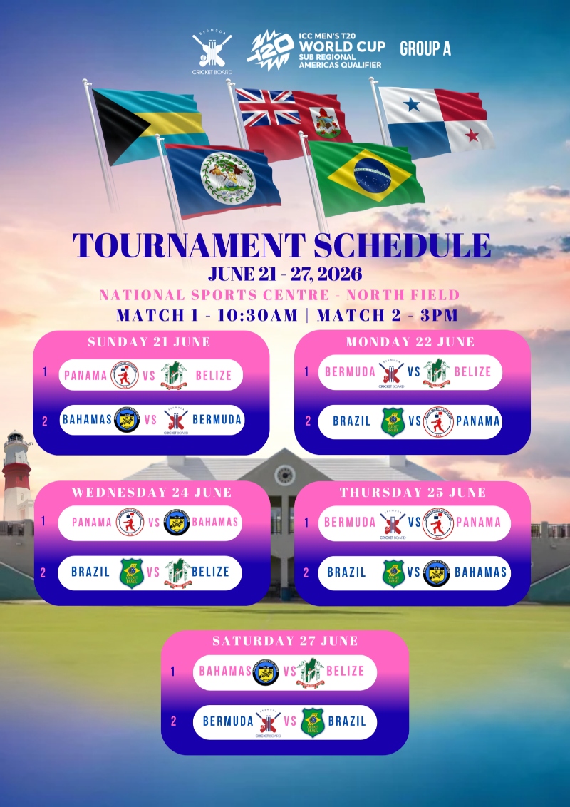 Revised ICC Tournament Schedule Bermuda June 2026