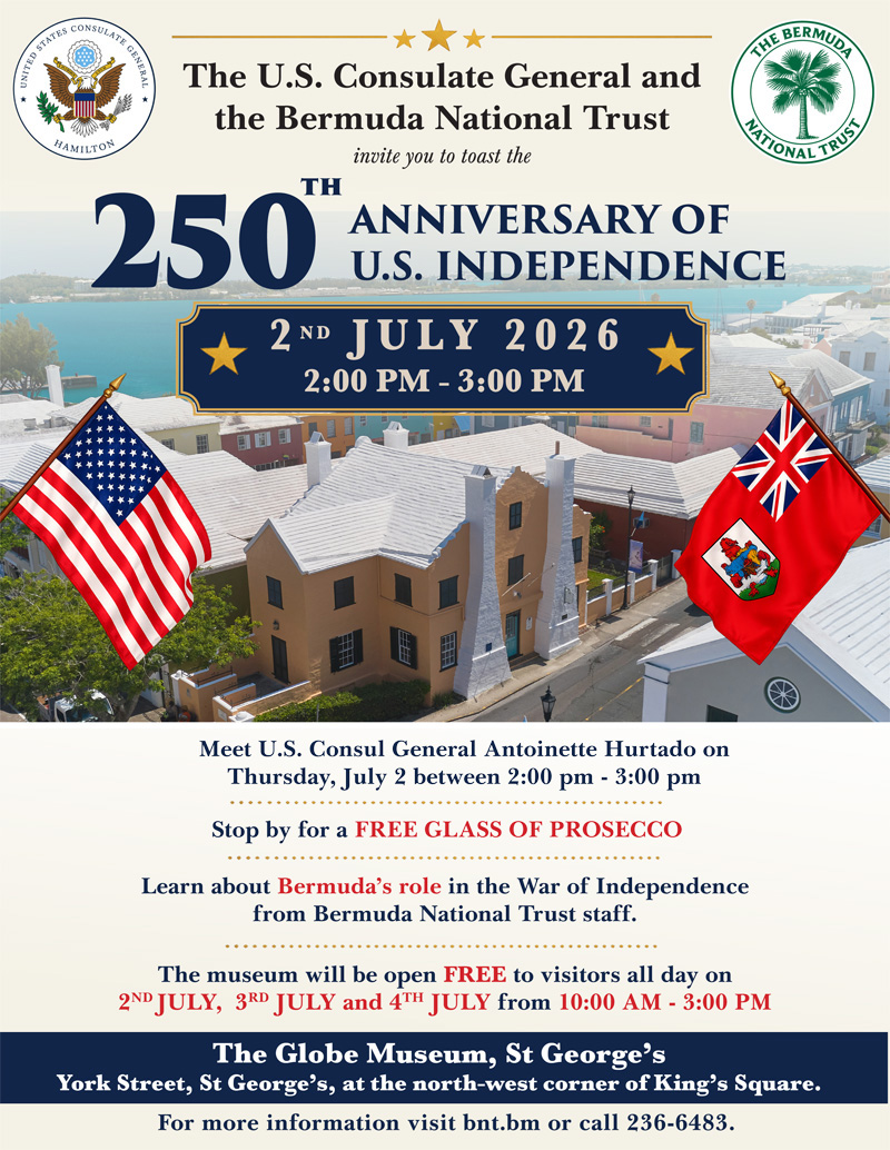250th Anniversary Of US Independence Bermuda July 2026