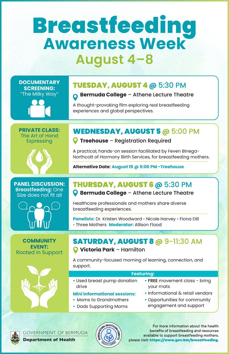 Breastfeeding Awareness Week Bermuda July 2026