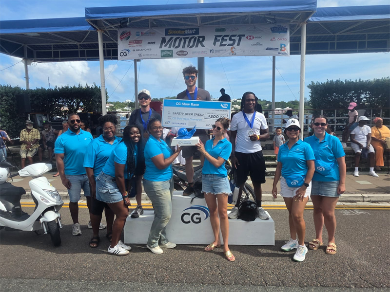 CG Slow Race Winners and CG Team Members Bermuda July 2026